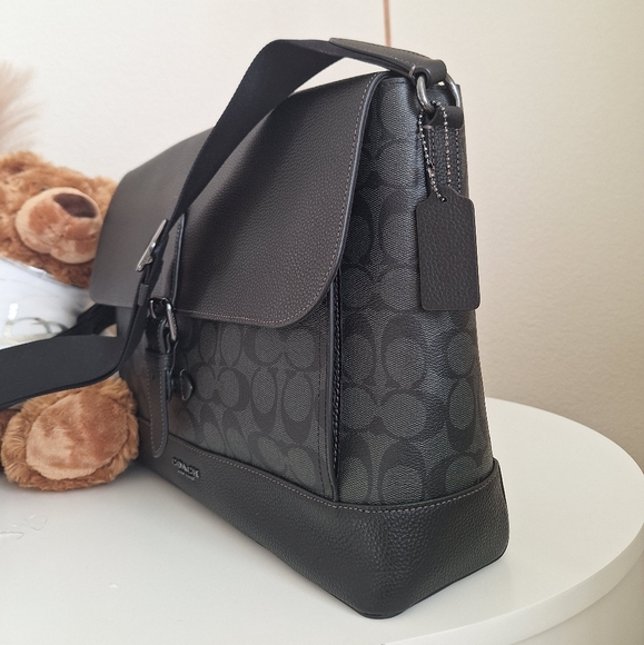 NEW COACH HUDSON MESSENGER IN SIGNATURE CANVAS - Picture 2 of 9